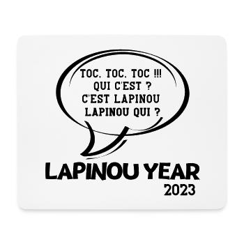bonne année, happy New Year, 2023 - Tapis de souris (format paysage) - blanc - Devant