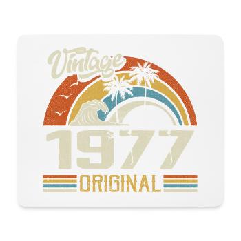 Vintage 1977 Vintage Rétro Cadeau Anniversaire - Tapis de souris (format paysage) - blanc - Devant