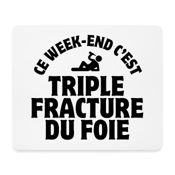 Wochenende, Fiesta, Junggesellenabschied - Mousepad (Querformat) - Weiß - Vorne