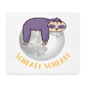 Faultier Schlafi - Mousepad (Querformat) - Weiß - Vorne