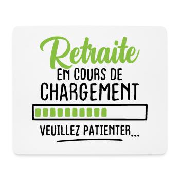 Retraite en cours de chargement veuillez patienter - Tapis de souris (format paysage) - blanc - Devant