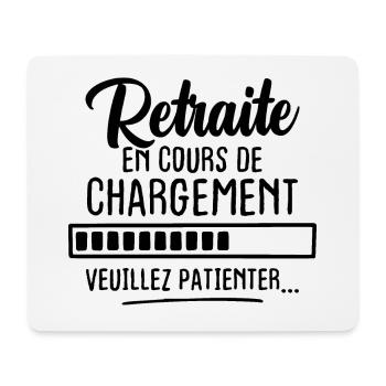 Retraite en cours de chargement veuillez patienter - Tapis de souris (format paysage) - blanc - Devant