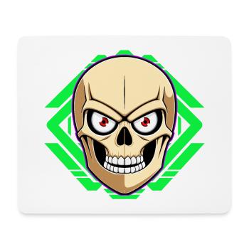 Skull - Mouse Pad (horizontal) - white - Front