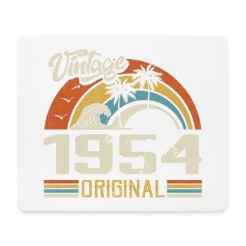 Vintage 1954 Vintage Retro Anniversary Gift - Mouse Pad (horizontal) - white - Front