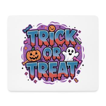 Halloween T-Shirt Süßes oder Saures. - Mousepad (Querformat) - Weiß - Vorne