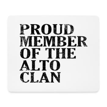 Proud Member of the Alto Clan Vintage - Mouse Pad (horizontal) - white - Front