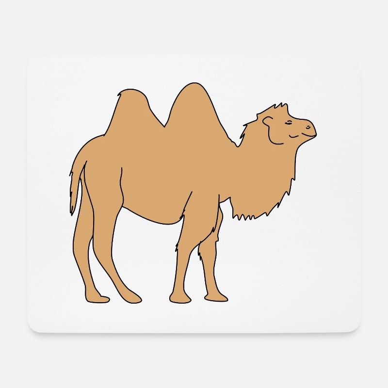 kamel - Mousepad (Querformat) - Weiß