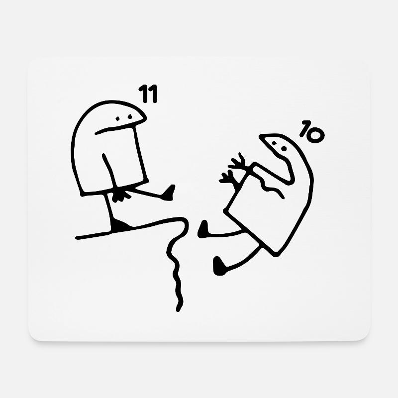 11 Jahre alt Geschenkidee Humor Geburtstag 11 Jahre alt - Mousepad (Querformat) - Weiß