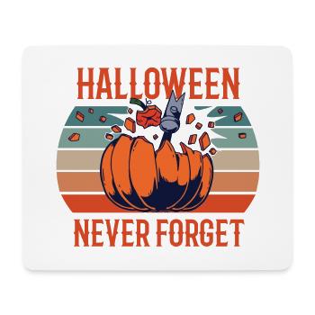 Halloween Never Forget Retro Pumpkin Smashed Fun - Mousepad (Querformat) - Weiß - Vorne