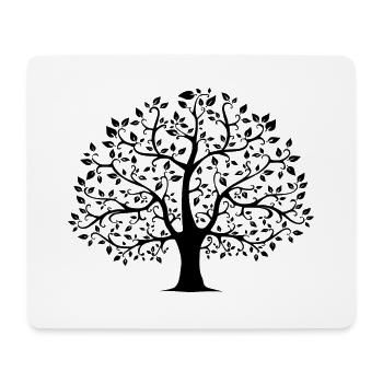 Baum - Mousepad (Querformat) - Weiß - Vorne