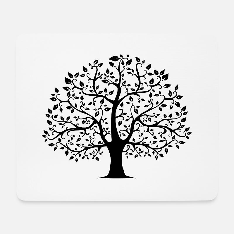 tree - Mouse Pad (horizontal) - white