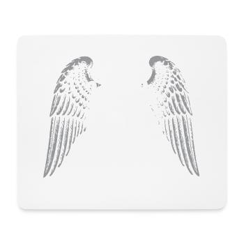 Winged Rock and Roll - Mouse Pad (horizontal) - white - Front