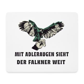 Falknerei Adler Design - Mousepad (Querformat) - Weiß - Vorne