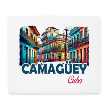 Camagüey, Cuba, Caraïbes, Design - Tapis de souris (format paysage) - blanc - Devant