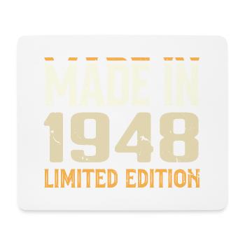 Tolles Geburtstagsgeschenk von 1948 seit 1948 Retro - Mousepad (Querformat) - Weiß - Vorne
