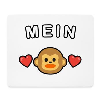 Mein Äffchen - Kosename für deinen Schatz 🐵❤️ - Mousepad (Querformat) - Weiß - Vorne