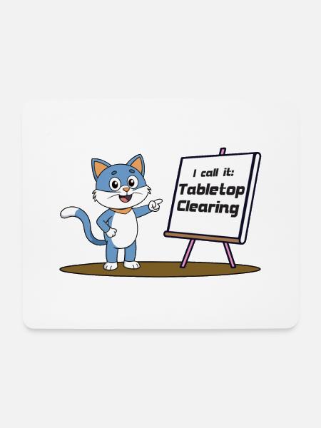 Tabletop Clearing - Mousepad (Querformat) - Weiß