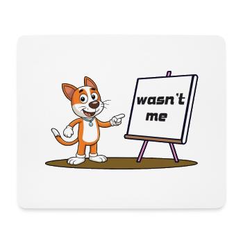 Wasn't Me - Mousepad (Querformat) - Weiß - Vorne
