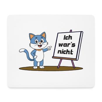 Ich war's nicht - Mousepad (Querformat) - Weiß - Vorne