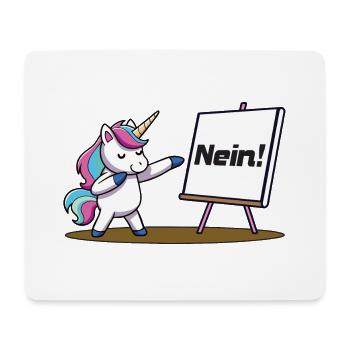 Nein - Mousepad (Querformat) - Weiß - Vorne