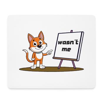 Wasn't Me - Mousepad (Querformat) - Weiß - Vorne
