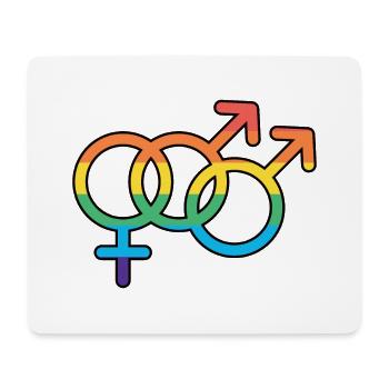 Bi Male Spirit - Mousepad (Querformat) - Weiß - Vorne