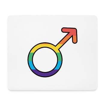 Male - Mousepad (Querformat) - Weiß - Vorne