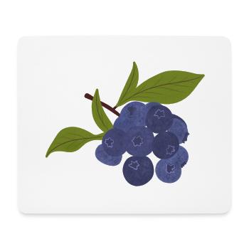 Isolierte Heidelbeere - Mousepad (Querformat) - Weiß - Vorne