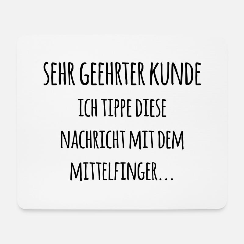 Lustiges Geschenk für Support Mitarbeiter - Mousepad (Querformat) - Weiß
