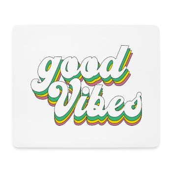 Good Vibes - Mousepad (Querformat) - Weiß - Vorne
