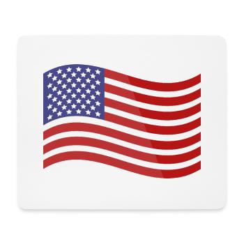Flagge der Vereinigten Staaten - Mousepad (Querformat) - Weiß - Vorne