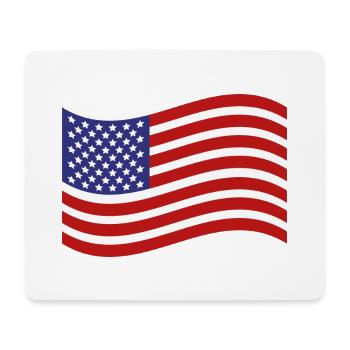 Flagge der Vereinigten Staaten - Mousepad (Querformat) - Weiß - Vorne