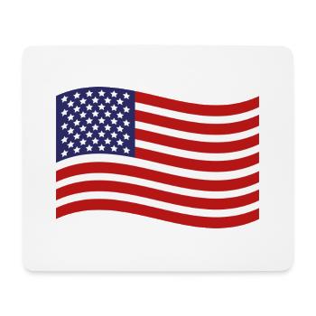 Flagge der Vereinigten Staaten - Mousepad (Querformat) - Weiß - Vorne