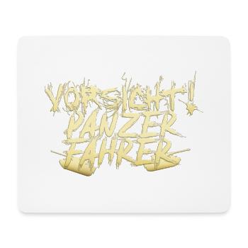 Panzer Fahrer - Mousepad (Querformat) - Weiß - Vorne