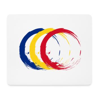 Flag of Romania - Mouse Pad (horizontal) - white - Front