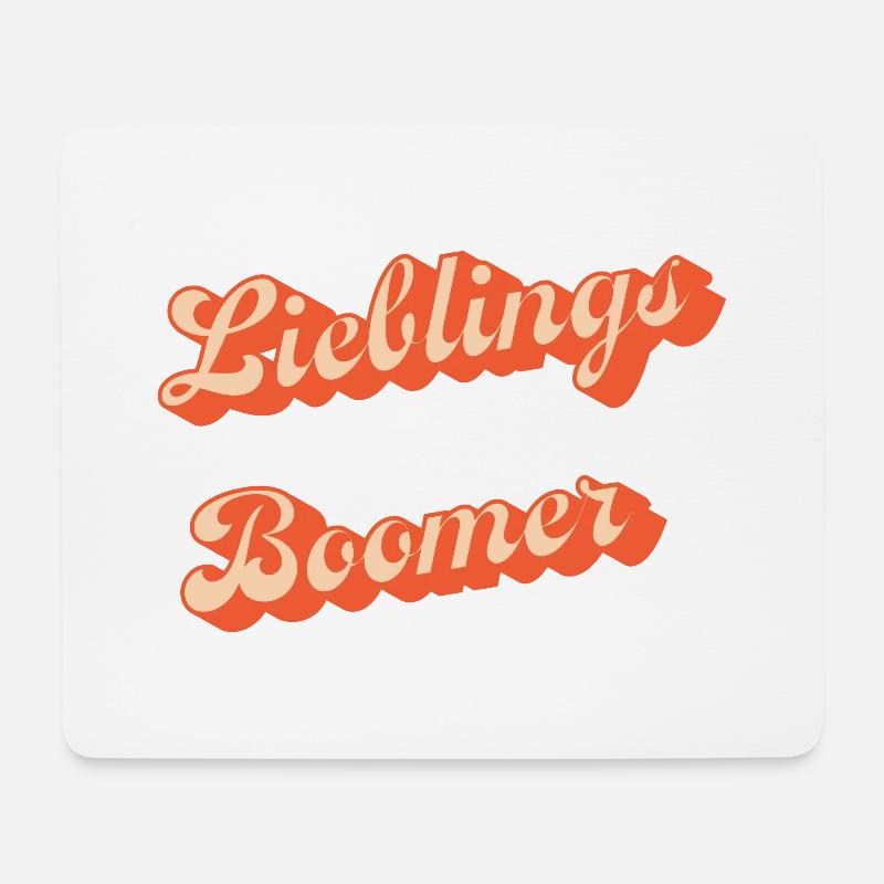 Lieblings Boomer Retro - Mousepad (Querformat) - Weiß