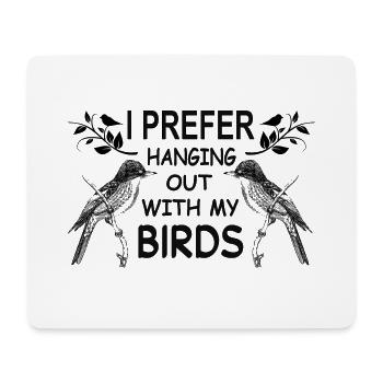Birds Bird Bird Love Birdlove Gift Idea - Mouse Pad (horizontal) - white - Front
