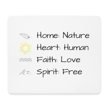 Connected to everything - Mouse Pad (horizontal) - white - Front