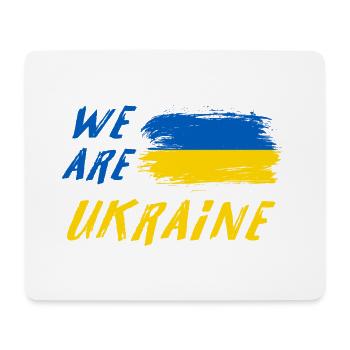 Wir sind Ukraine - Mousepad (Querformat) - Weiß - Vorne
