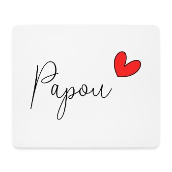 PAPUA. PAPA. VATERTAG. FROHER VATERTAG - Mousepad (Querformat) - Weiß - Vorne