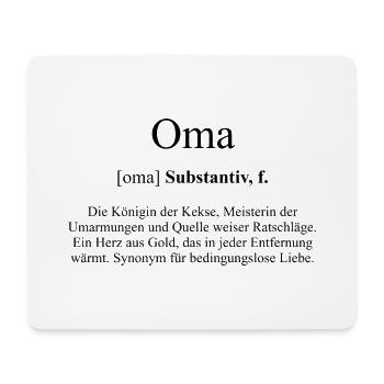Oma Definition Dictionary - Mousepad (Querformat) - Weiß - Vorne