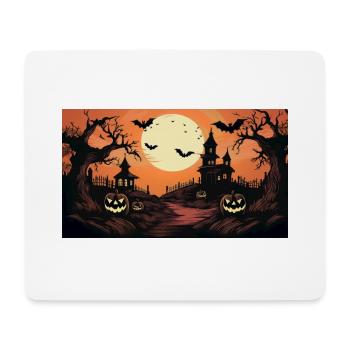 Halloween - Tapis de souris (format paysage) - blanc - Devant