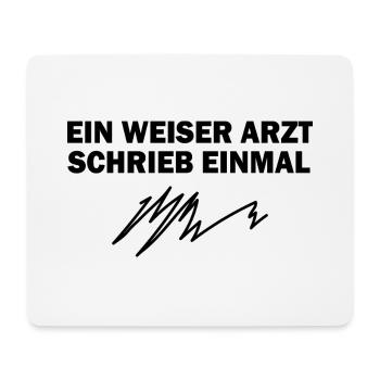 Arzt Geschenk Notarzt Medizin Krankenwagen - Mousepad (Querformat) - Weiß - Vorne