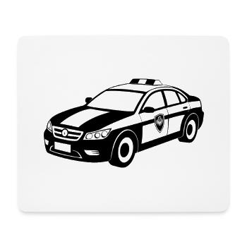 Polizei-Muscle-Car-Notfall - Mousepad (Querformat) - Weiß - Vorne
