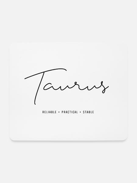 Taurus - Mousepad (Querformat) - Weiß