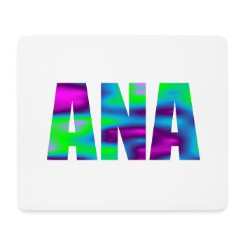 First name Ana in colorful capital letters - Mouse Pad (horizontal) - white - Front