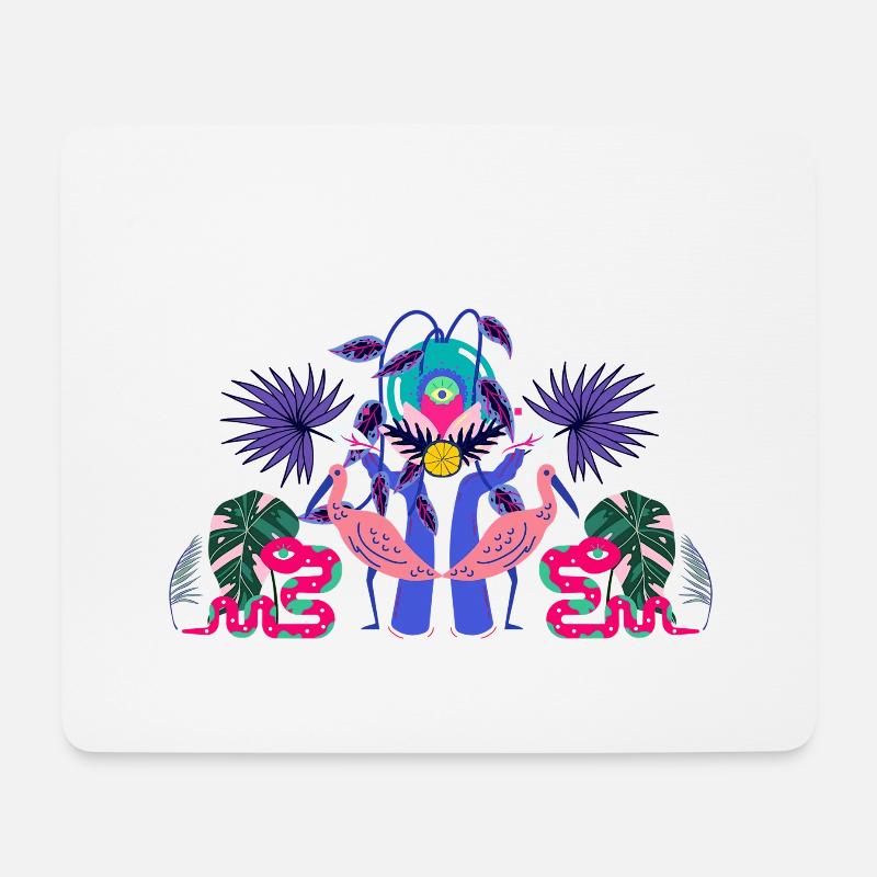 Réacteur Bird of Paradise - Tapis de souris (format paysage) - blanc