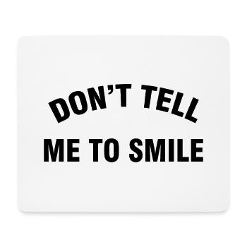 Smile woman feminism feminist gift - Mouse Pad (horizontal) - white - Front