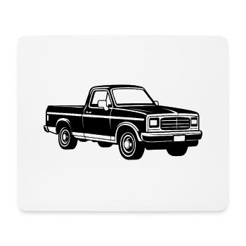 Pickup-Truck-Straßenwagen - Mousepad (Querformat) - Weiß - Vorne