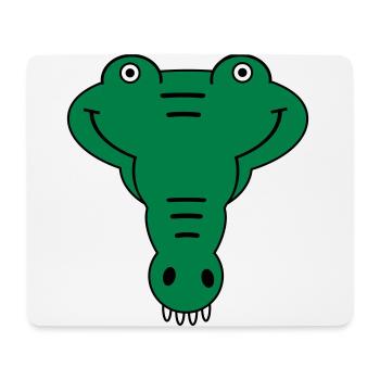 alligator - Tapis de souris (format paysage) - blanc - Devant